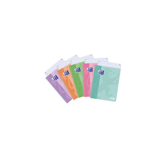 Maxiquaderno PastelOn - spiralato - A4 - 4 mm - 90 gr - 120 fogli - colori assortiti - Oxford