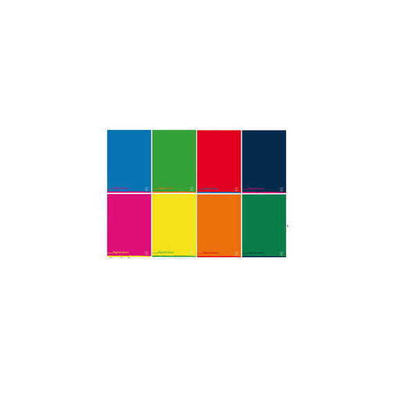 Maxiquaderno Pigna Colours - A4 - 1 rigo - c/margine - 42 fogli - 80 gr - Pigna