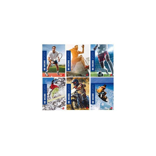 Maxiquaderno Sporty Be More Special 2021 - A4 - 1 rigo - c/margine - 38 fogli - 100 gr - BM