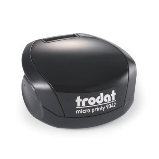 Micro Printy 9342 Timbro di testo tascabile PERSONALIZZATO dimensione max pers.ne Ø42 mm - fino a 9 righe- 182063