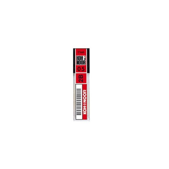Micromine -  mina 0,5mm - gradazione 2B - Koh I Noor - astuccio 12 mine