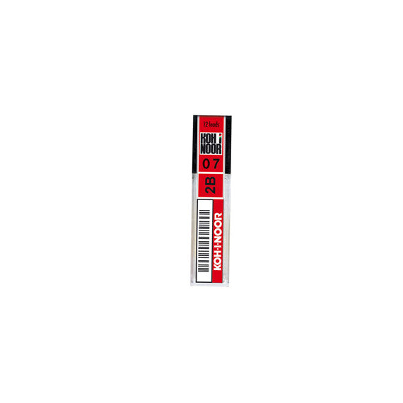 Micromine - mina 0,7mm - gradazione 2B - Koh I Noor - astuccio 12 mine