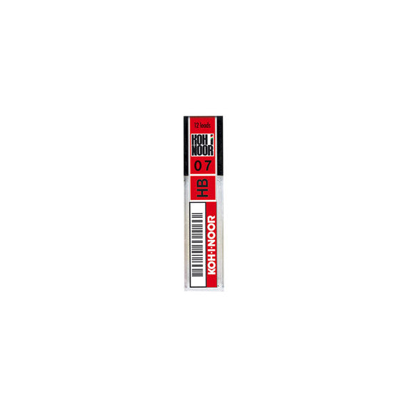 Micromine - mina 0,7mm - gradazione HB - Koh I Noor - astuccio 12 mine