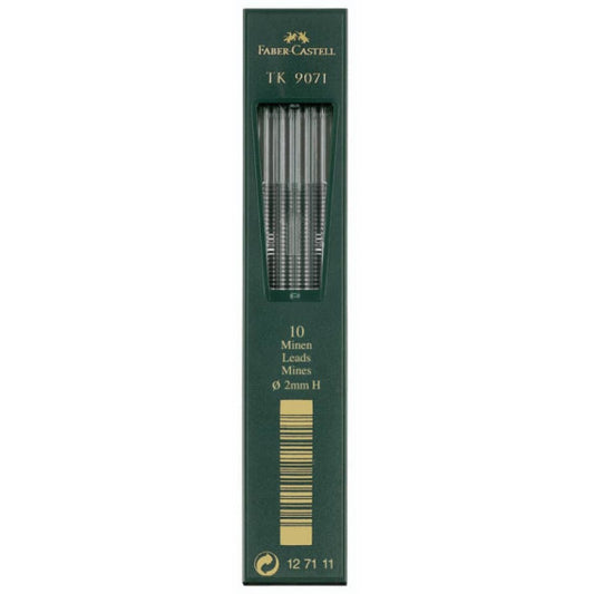 Mine Faber Castell Super Polymer 2 mm H conf. 10 pezzi - 127111