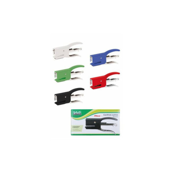 Mini cucitrice a pinza Lebez 15 fogli - colori assortiti - 2411