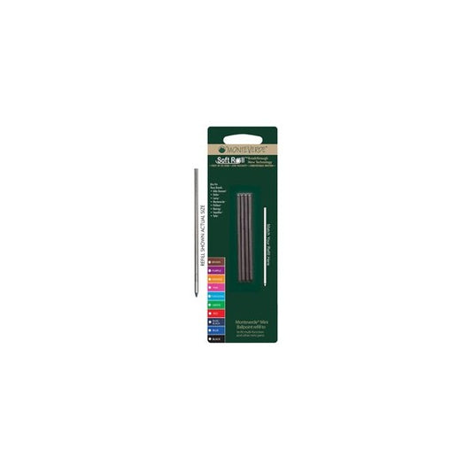 Minirefill per sfera multifunzione  - punta media - nero - Monteverde - conf. 4 pezzi