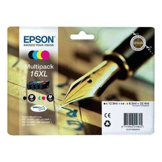 MULTIPACK ORIGINALE EPSON T1636XL C13T16364012 PER EPSON WF2010W 2510WF 2520NF 2530WF C13T16364012 16XL T1631 T1632 T1633 T1634