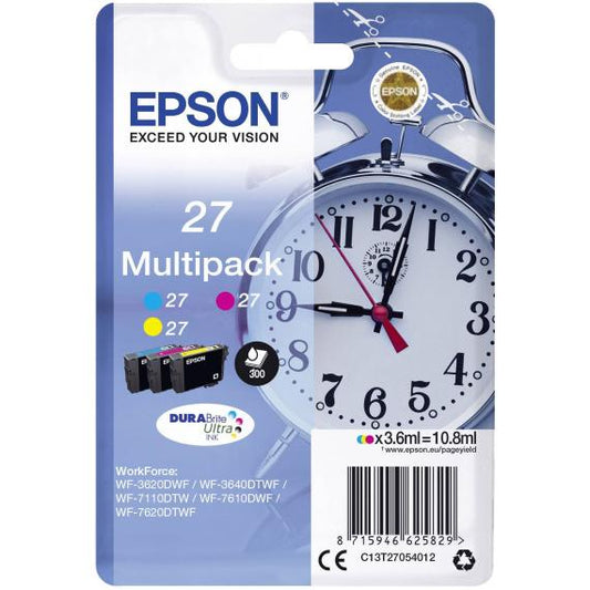 MULTIPACK ORIGINALE EPSON T2705 C13T27054012 PER EPSON WF3620 WF3640 WF7110 WF7610 WF7620 27 N1 T27020304