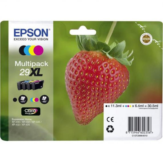MULTIPACK ORIGINALE EPSON T2996 PER EPSON EXPRESSION HOME XP235 XP332 XP335 XP432 XP435 29XL C13T29964010 CAPACITA 30,5ML