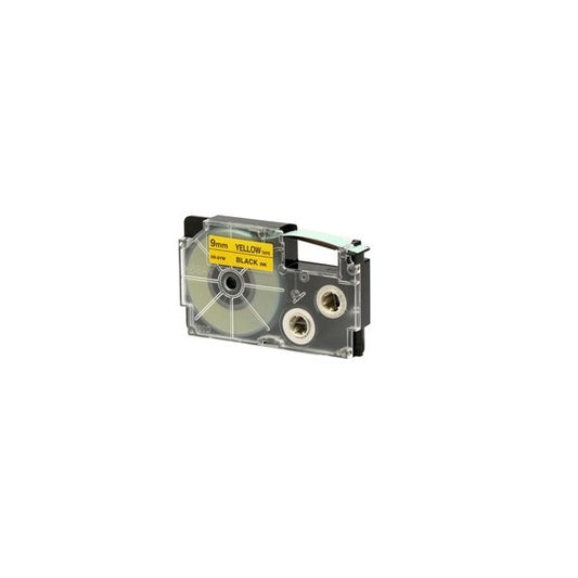 Nastro - 9 mm x 8 mt - nero/giallo - Casio