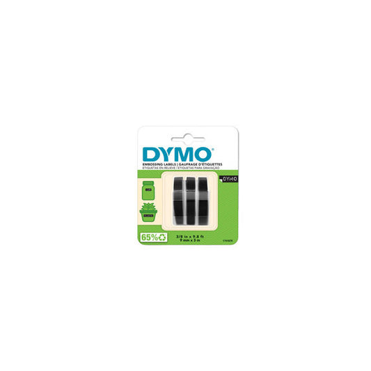 Nastro a rilievo - 9 mm x 3 mt - nero - Dymo - blister 3 nastri