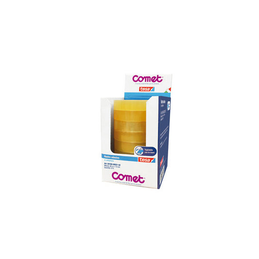 Nastro adesivo - 1,9 cm x 66 m - cellophane - trasparente - Comet