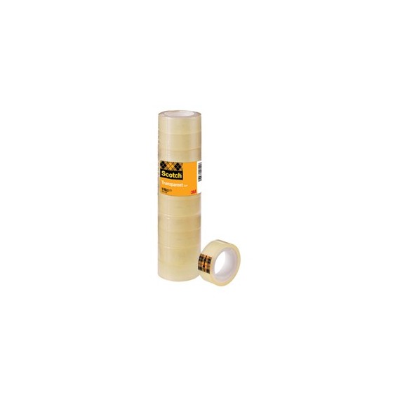 Nastro adesivo 508 - 1,5 cm x 10 m - trasparente - Scotch -  torre 10 rotoli