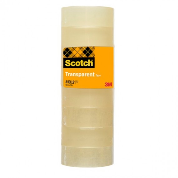 Nastro adesivo 508 - 1,9 cm x 33 m - trasparente - Scotch -  torre 8 rotoli