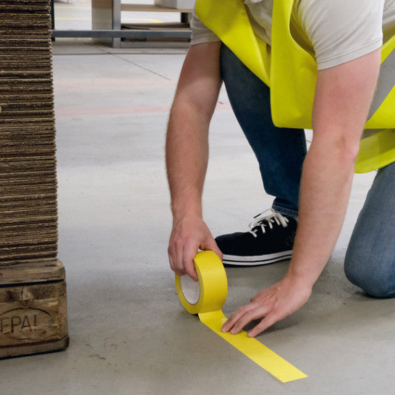 Nastro adesivo DURALINE®BASIC 50/016 - removibile - 5 cm x 33 m - giallo - Durable