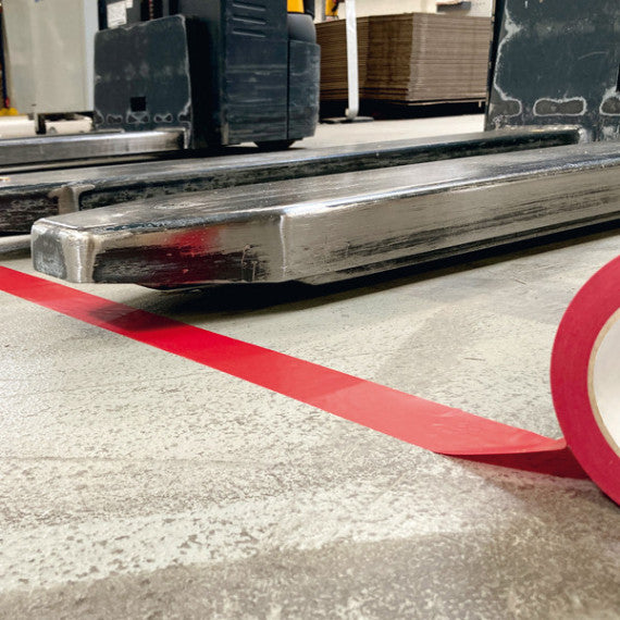 Nastro adesivo DURALINE®BASIC 50/016 - removibile - 5 cm x 33 m - rosso - Durable