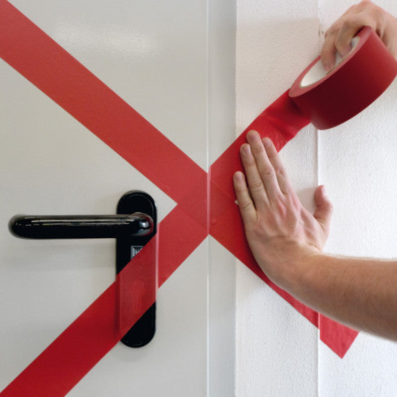 Nastro adesivo DURALINE®BASIC 50/016 - removibile - 5 cm x 33 m - rosso - Durable