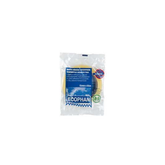 Nastro adesivo Ecophan - in caramella - 1,9 cm x 66 m - trasparente - Eurocel