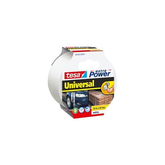 Nastro adesivo Extra Power Universal - 5 cm x 10 m - bianco - Tesa