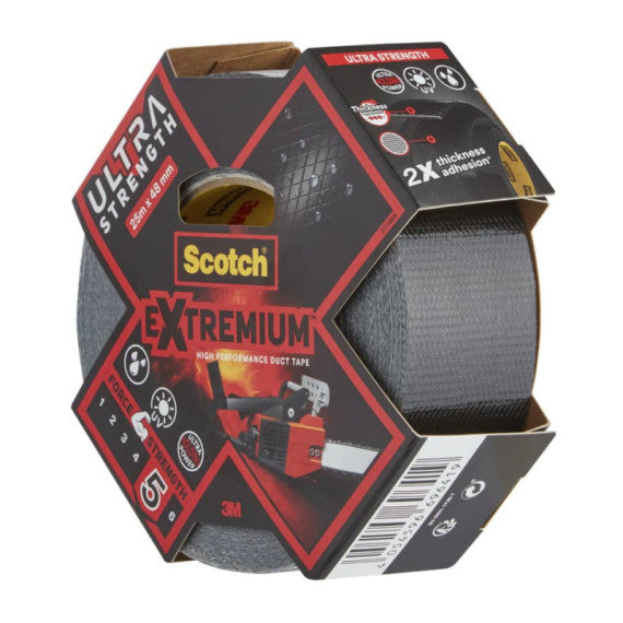 Nastro adesivo extra resistente ad alto spessore Scotch® Extremium Ultra 48 mm x 25 m argento - DT174825
