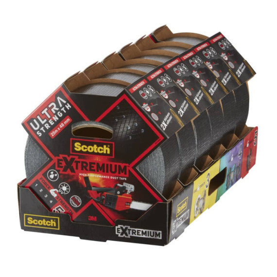 Nastro adesivo extra resistente ad alto spessore Scotch® Extremium Ultra 48 mm x 25 m argento - DT174825