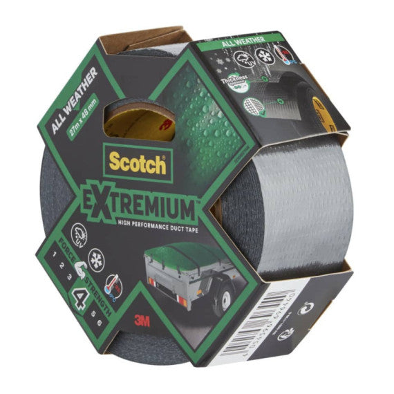 Nastro adesivo extra resistente per tutte le temperature Scotch® All Weather 48 mm x 27,4 m grigio scuro - 22304827AW