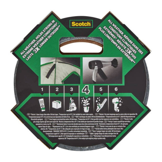 Nastro adesivo extra resistente per tutte le temperature Scotch® All Weather 48 mm x 27,4 m grigio scuro - 22304827AW