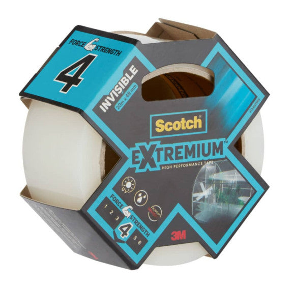 Nastro adesivo extra resistente Scotch® Extremium Invisible 48 mm x 20 m trasparente -  41024820INV