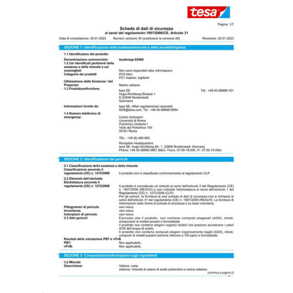 Nastro adesivo in carta Comet® Mascheratura 30 mm x 50 m - 62460-00026-00