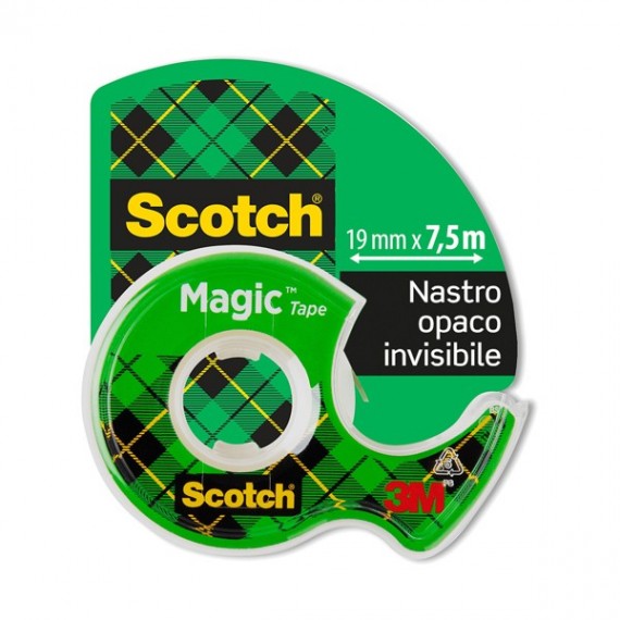 Nastro adesivo Magic™ 810 - con chiocciola - permanente - 1,9 cm x 7,5 m - trasparente - Scotch