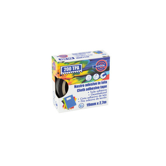 Nastro adesivo telato TPA 200 - 1,9 cm x 2,7 m - bianco - Eurocel