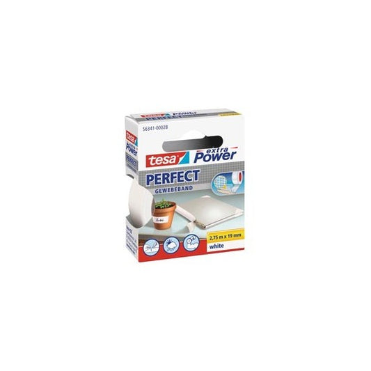 Nastro adesivo telato XP Perfect - 1,9 cm x 2,7 m - bianco - Tesa