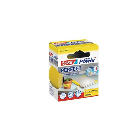 Nastro adesivo telato XP Perfect - 3,8 cm x 2,7 m - giallo -Tesa