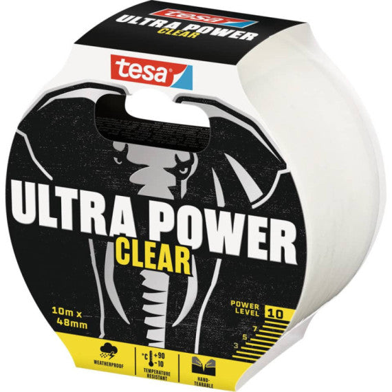Nastro adesivo tesa Ultra Power Clear Repairing in polietilene trasparente 48 mm x 10 m - 56496-00000-01