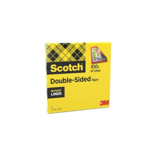 Nastro biadesivo 665 - permanente - senza liner - 32,9 m x 1,27 cm - trasparente - Scotch