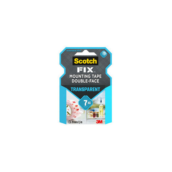 Nastro biadesivo FIX™ - 1,9 cm x 1,5 m - trasparente - Scotch