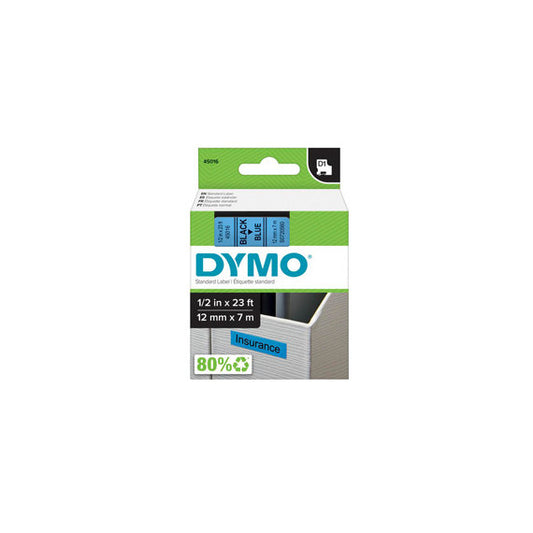 Nastro D1 450160 - 12 mm x 7 mt - nero/blu - Dymo