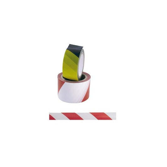 Nastro di sicurezza - adesivo - 5 cm x 25 m - giallo/nero - Viva