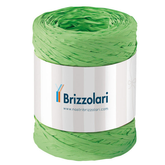 Nastro Rafia sintetica - verde chiaro 10 - 5mmx200mt - Brizzolari
