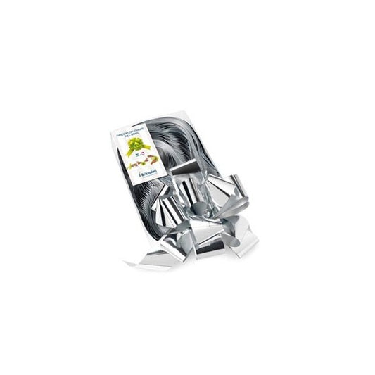 Nastro strip metal 6870 - argento 04 - 50 mm - diam. 20 cm - Brizzolari - conf. 30 pezzi