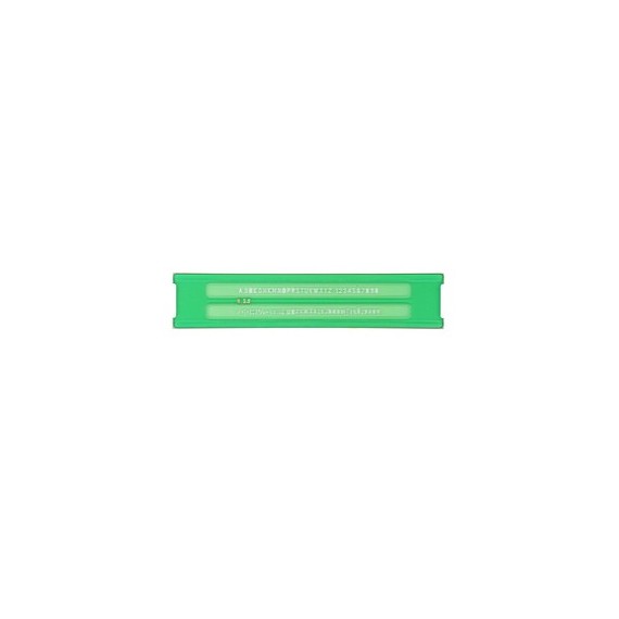 Normografo lettere e cifre Uni - 2,5mm - verde - Arda