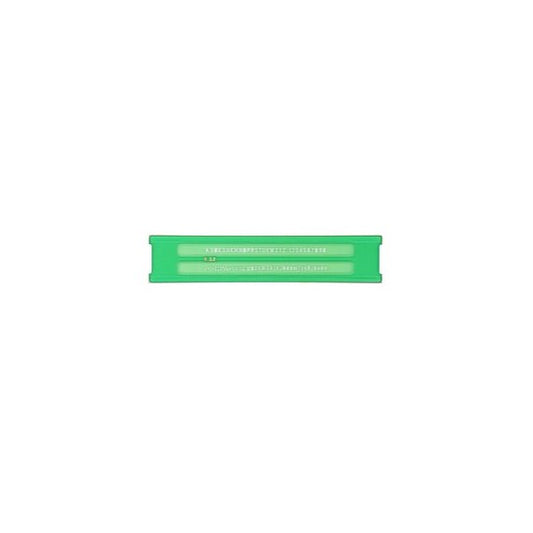 Normografo lettere e cifre Uni - 2,5mm - verde - Arda