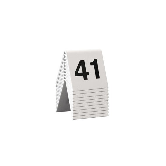 Numeri per tavoli - set da 41 a 50 - Securit