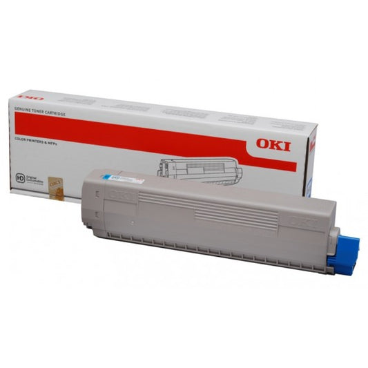 OKI C822C CIANO 44844615 ORIGINALE TONER PER OKI C822,C822N,C822DN CAPACITA' 7.300 PAGINE