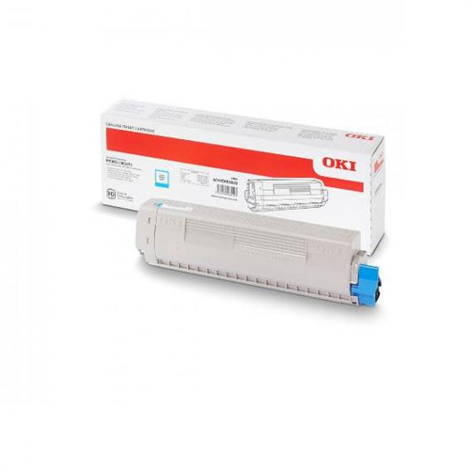 OKI MC853 CIANO ORIGINALE 45862839 TONER PER OKI MC853,MC873,MC883 CAPACITA' 7.300 PAGINE