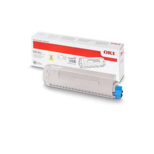 OKI MC853 GIALLO ORIGINALE 45862837 TONER PER OKI MC853,MC873,MC883 CAPACITA' 7.300 PAGINE