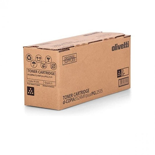 OLIVETTI B1233 NERO ORIGINALE TONER PER OLIVETTI D-COPIA 3524MF, D-COPIA 3524MF PLUS, PGL 2535 CAPACITA 3.000 PAGINE