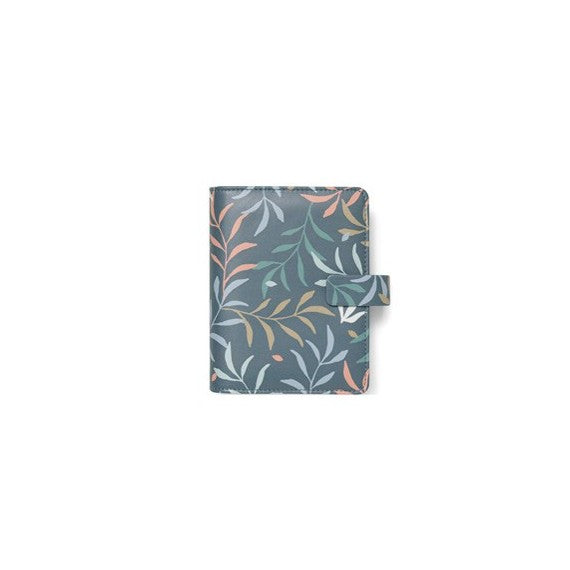 Organiser Botanical - f.to Pocket 146 x 128 x 36 mm - con cinturino - blu - Filofax