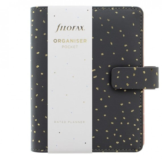 Organiser Confetti - f.to Pocket - 146 x 128 x 36 mm - con cinturino - rosa - Filofax
