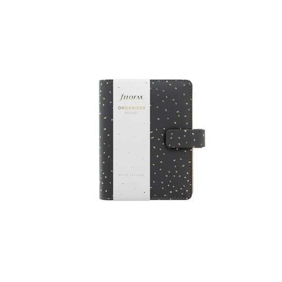 Organiser Confetti - f.to Pocket - 146 x 128 x 36 mm - con cinturino - rosa - Filofax